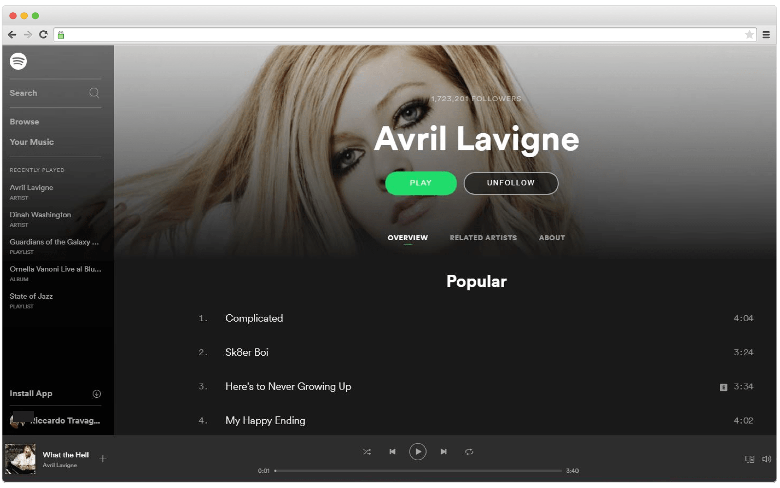 Microservices archotecture example: Spotify
