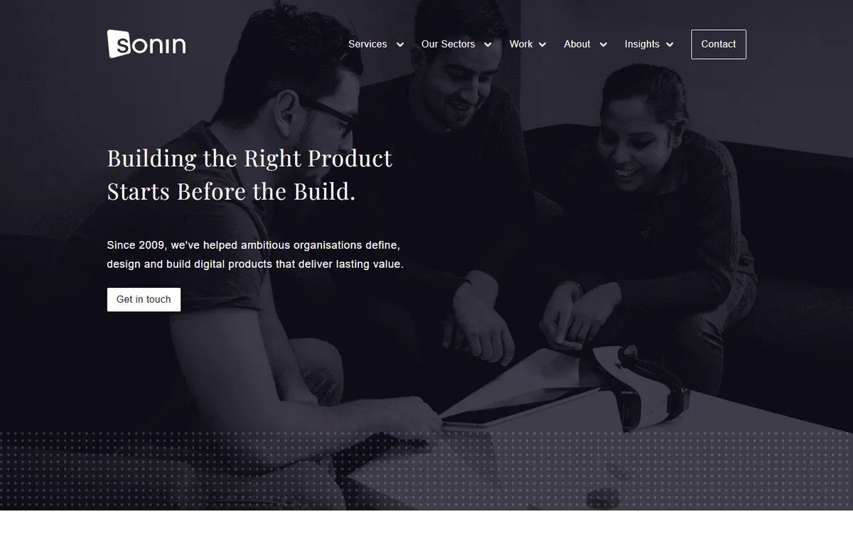 Sonin mobile app development company in the UK