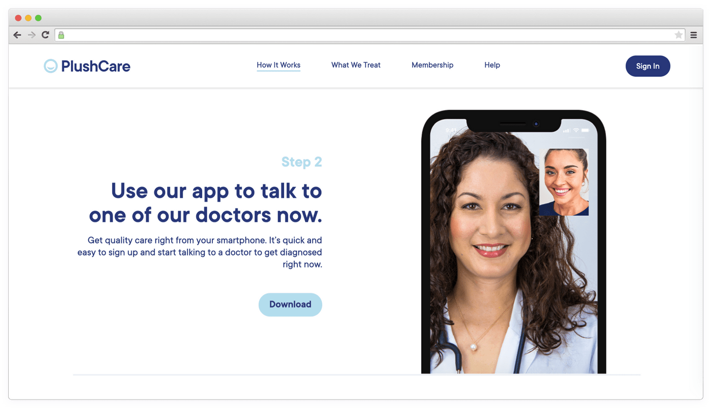 Online doctor visit