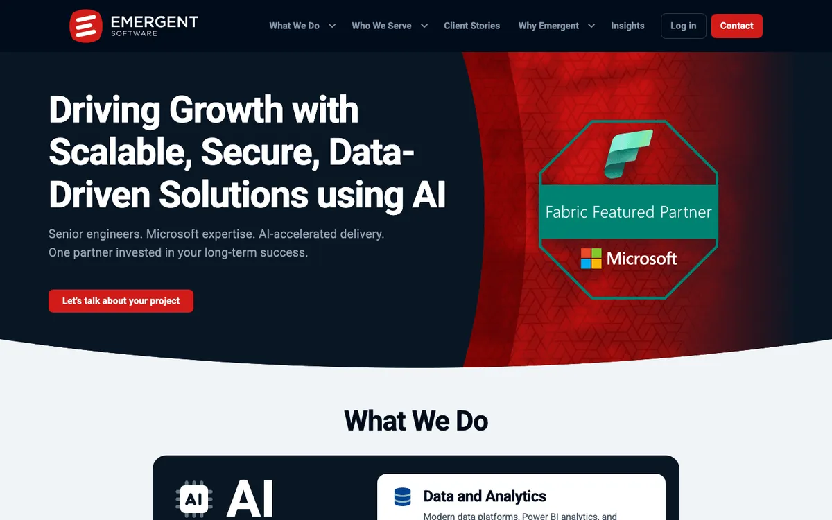 Emergent Software insurance software development company