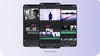 Adobe Premiere Rush editing interface.