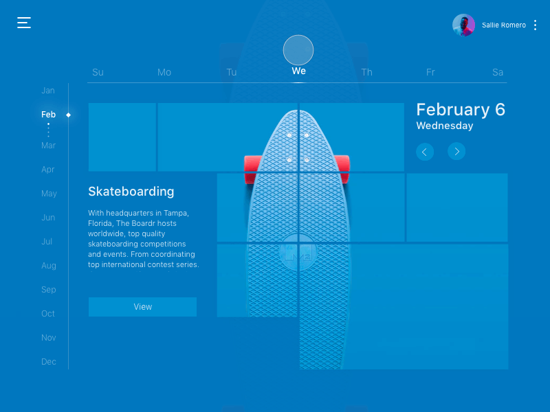 Calendar app development: Design concept