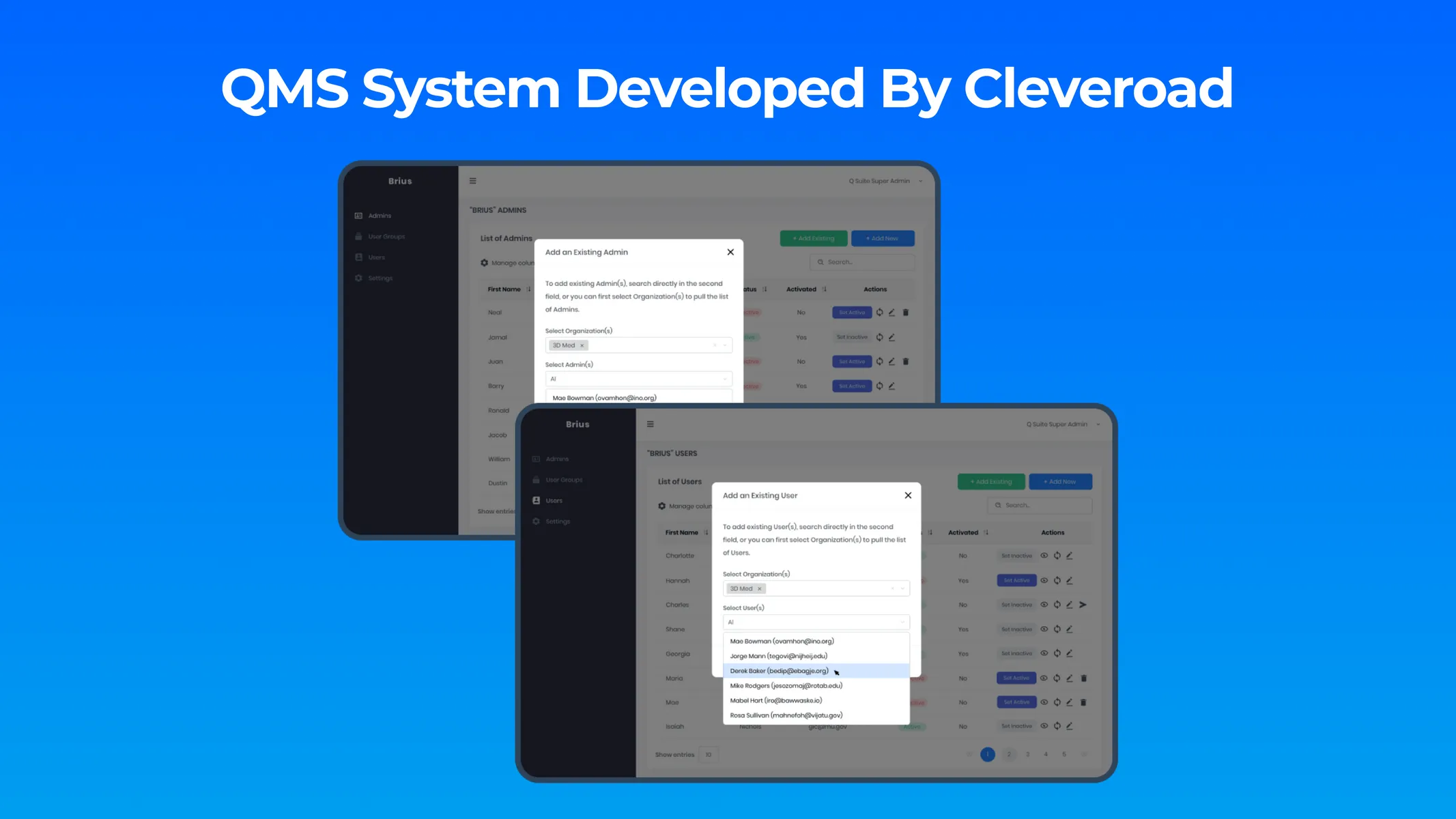 A QMS system from Cleveroad