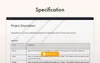 Specification example