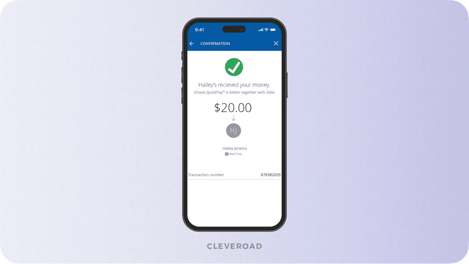 Chase quick transactions.