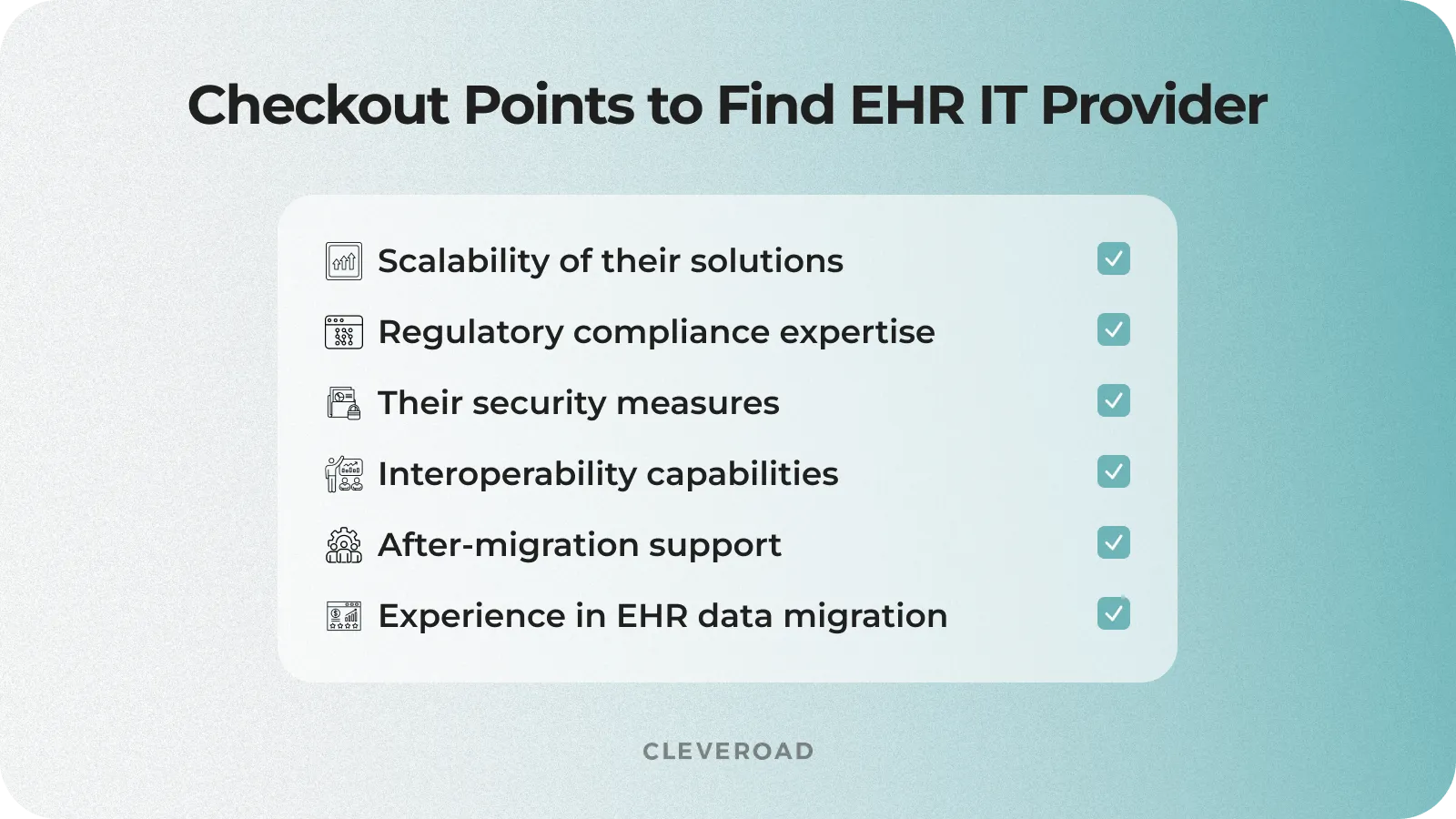 Checkout points before choosing a tech partner