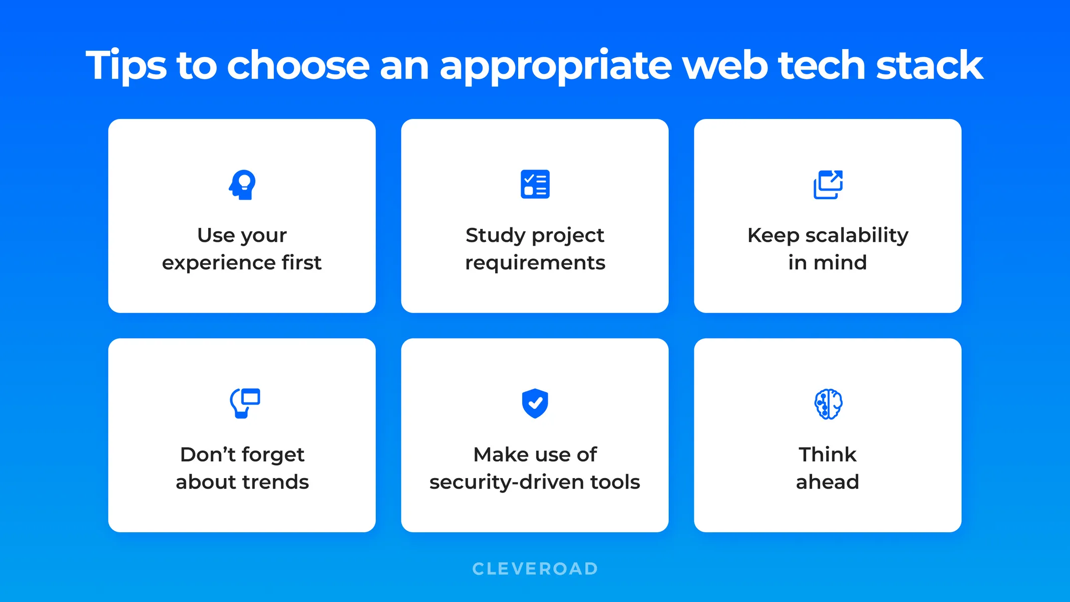 Technology Stack for Web Development of Your Project