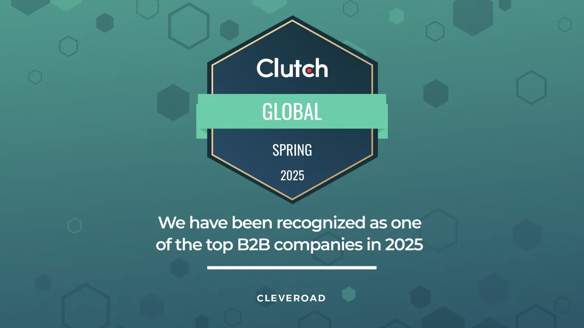 Cleveroad becomes Clutch Spring 2025 Global Honoree