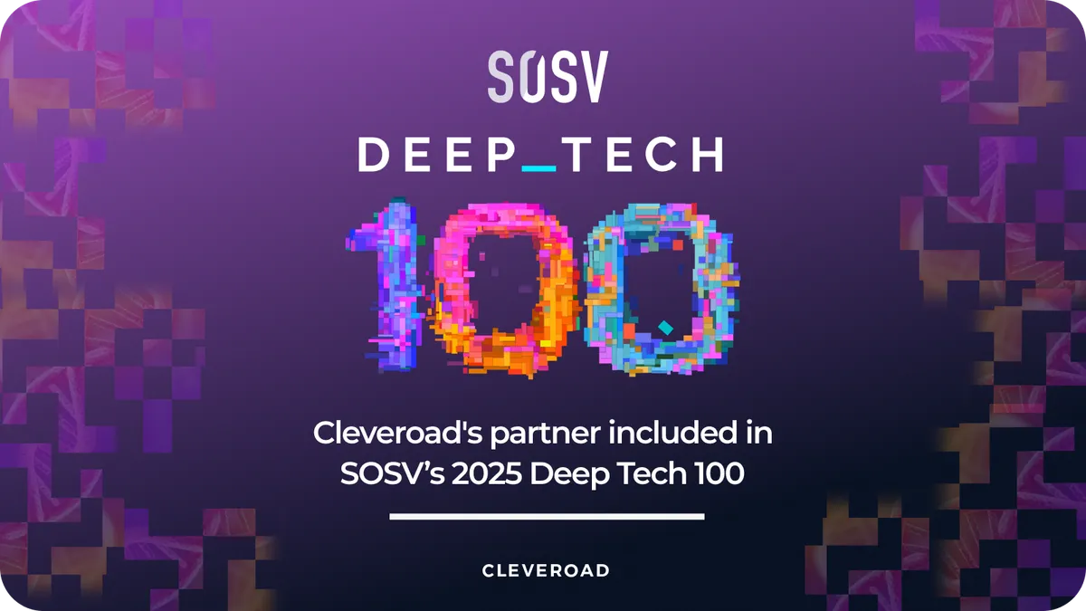 Cleveroad is proud to announce that our partner is recognized in SOSV Deep Tech 100