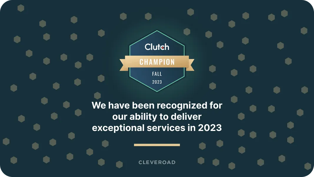 Cleveroad is recognized as Clutch Champion for 2023