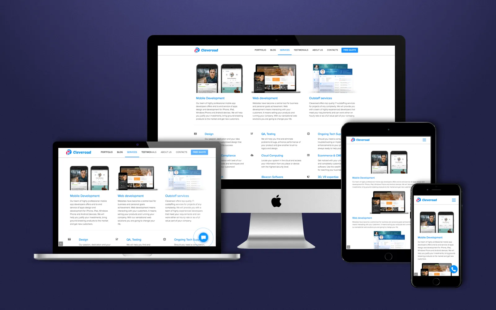 Cleveroad responsive design