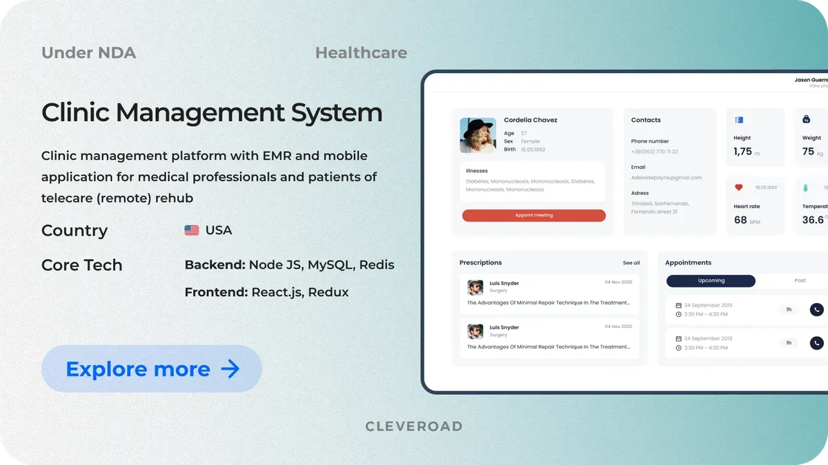 Clinic management software