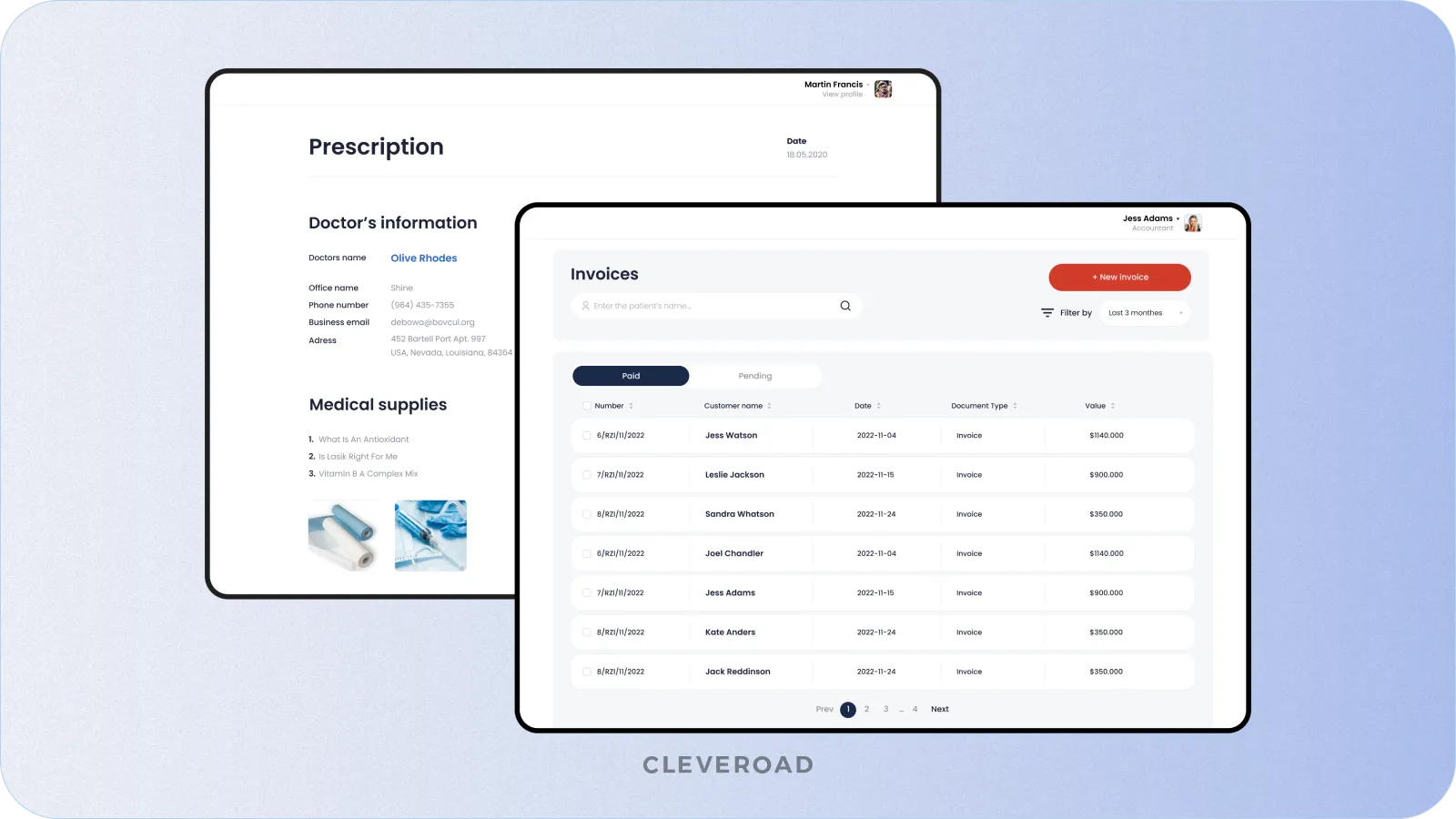 Clinic Management System by Cleveroad