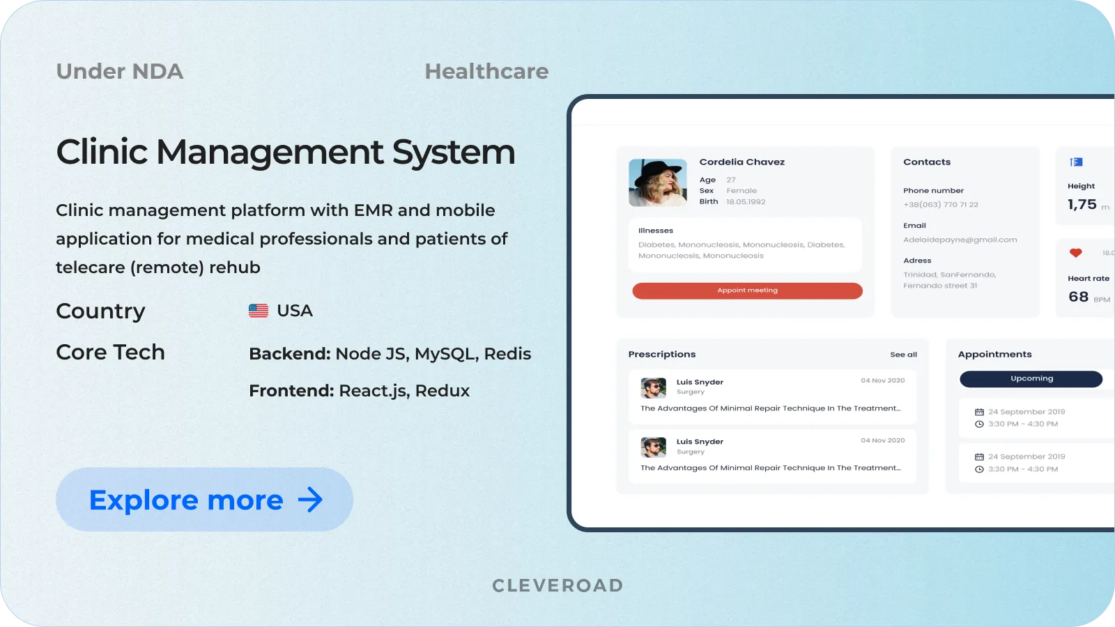 Clinic management system Cleveroad