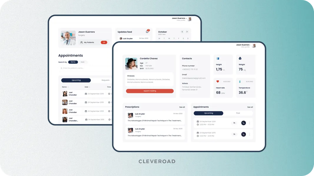 Clinic management system developed by Cleveroad