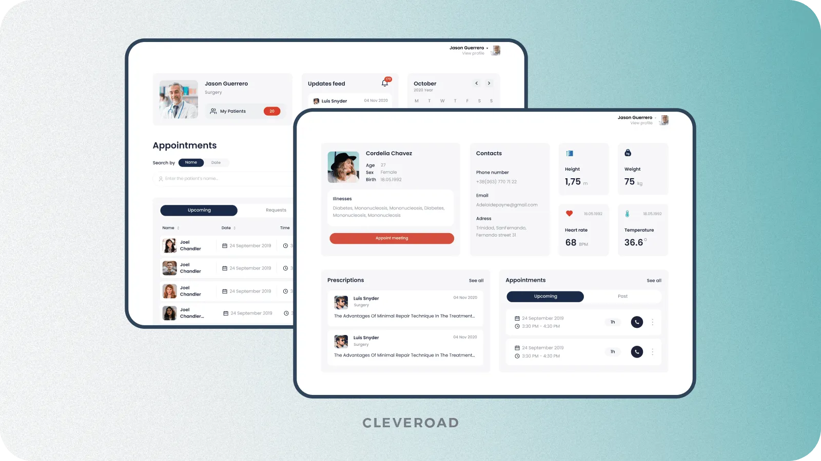 Clinic management system developed by Cleveroad