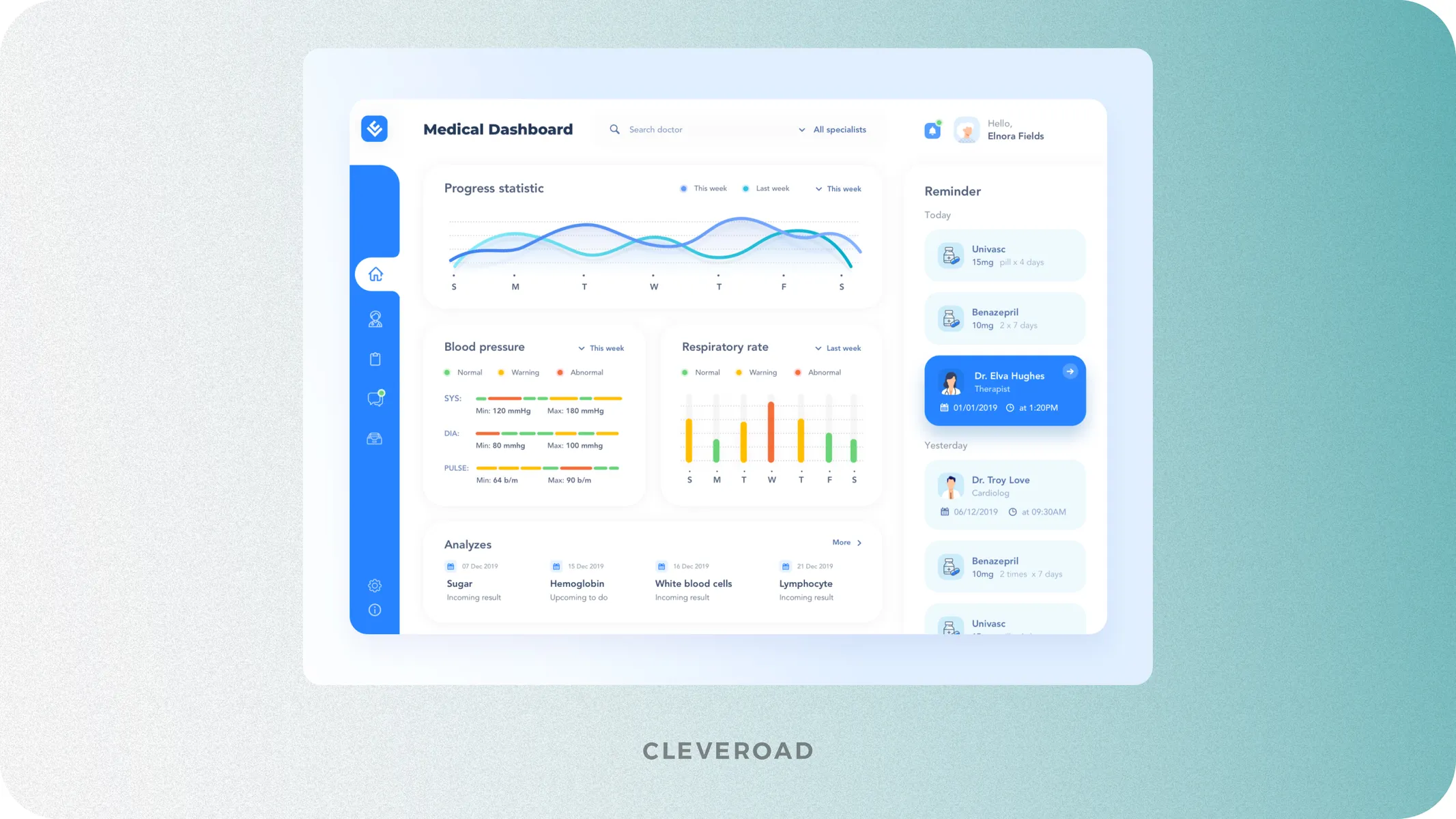 Clinical EHR developed by Cleveroad
