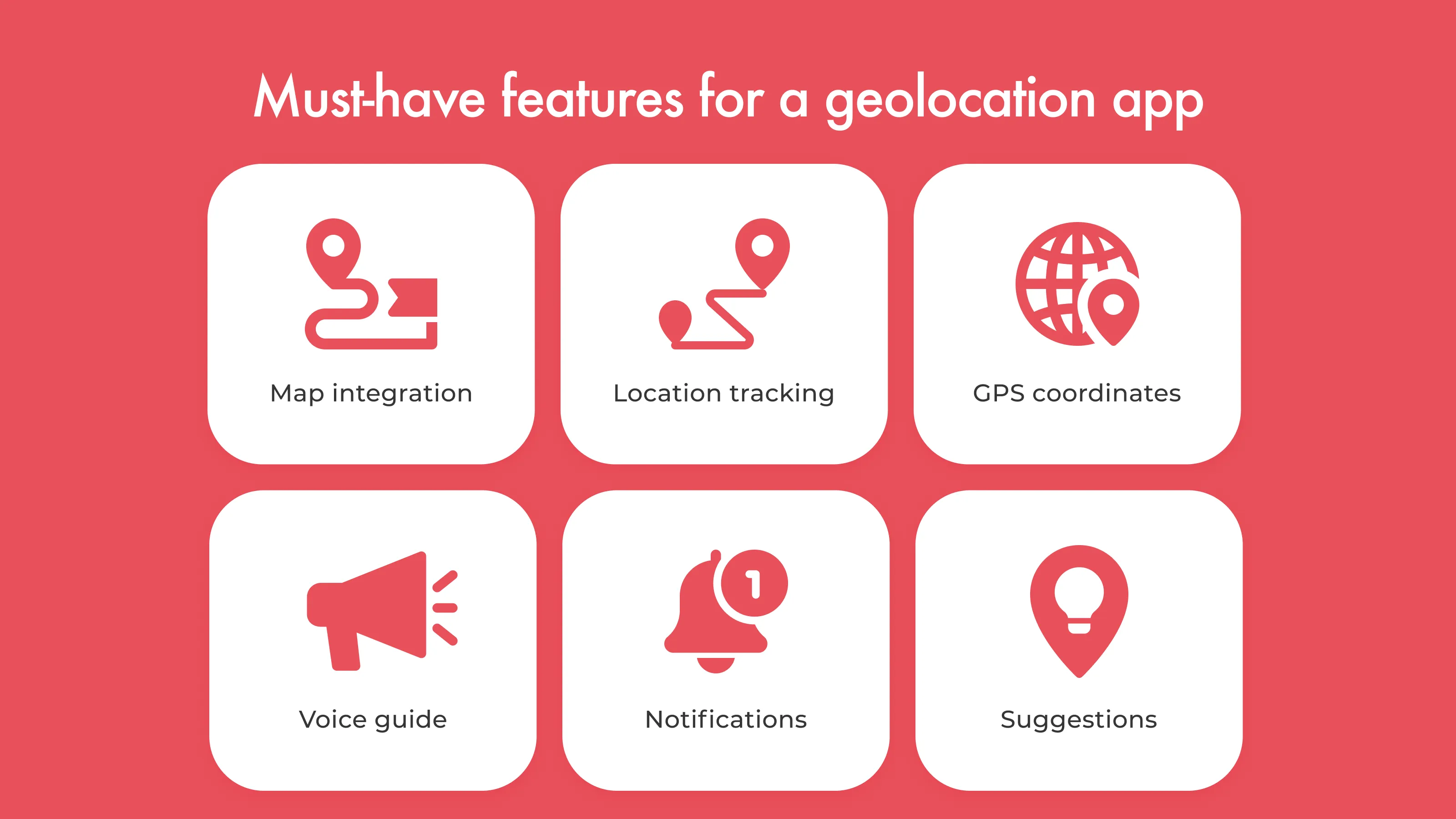 Core features of locatin-based app