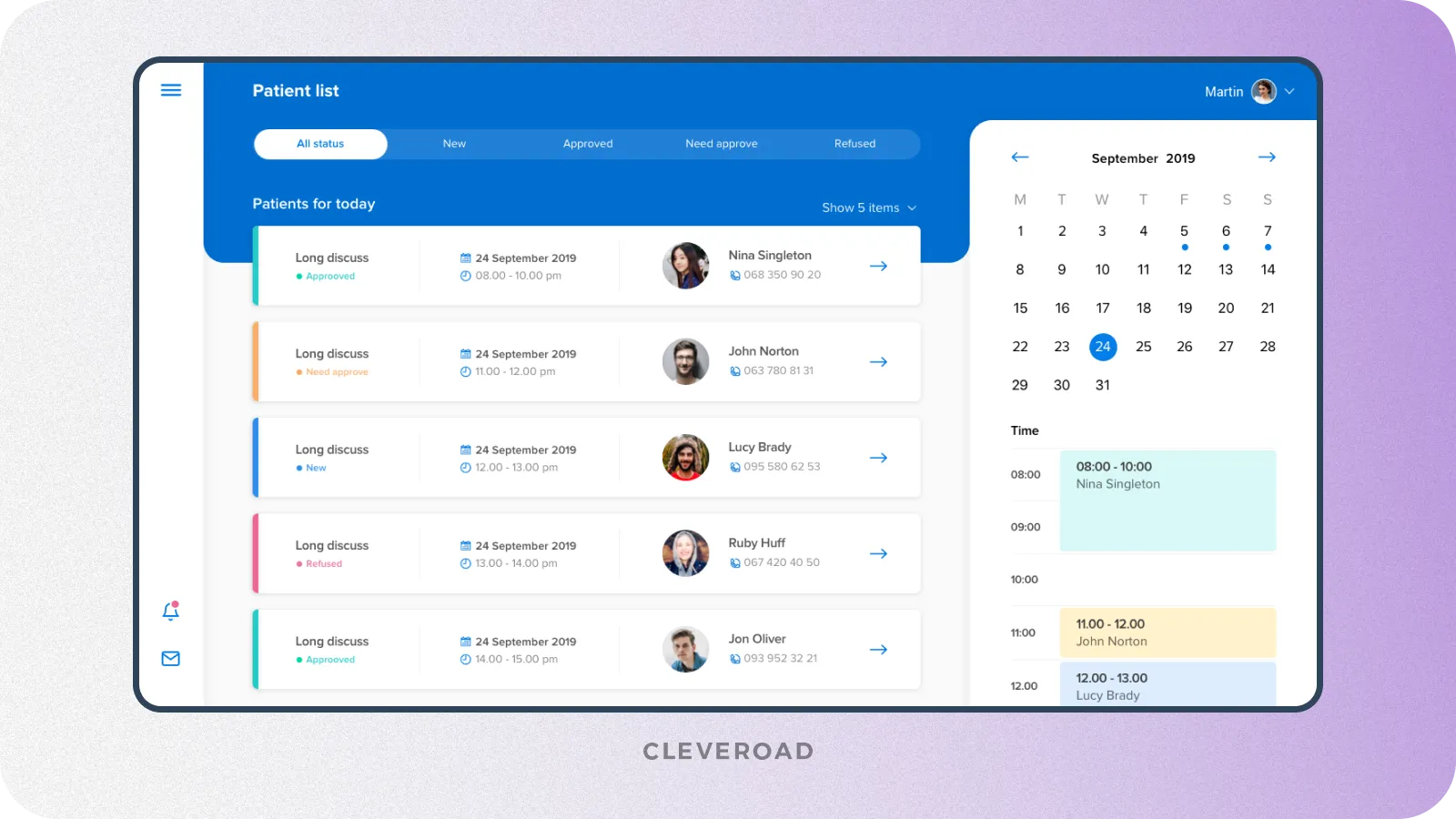 CRM for doctors from Cleveroad