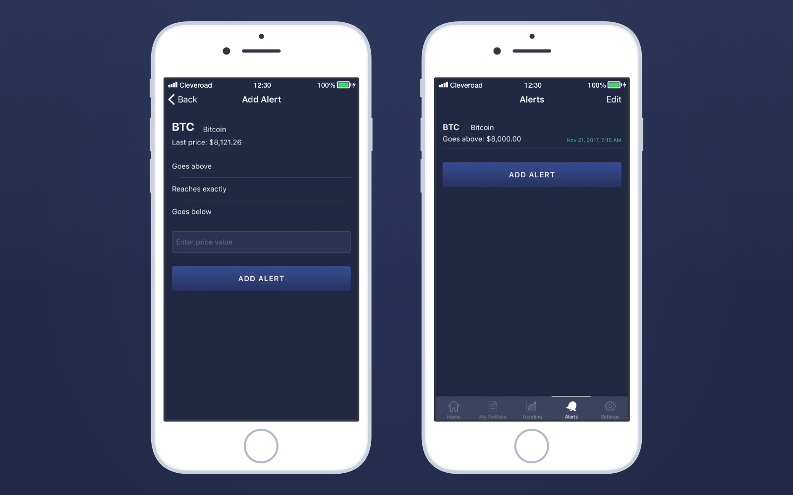 Case Study How We Developed A Cryptocurrency Tracking App Cryptotickr - 