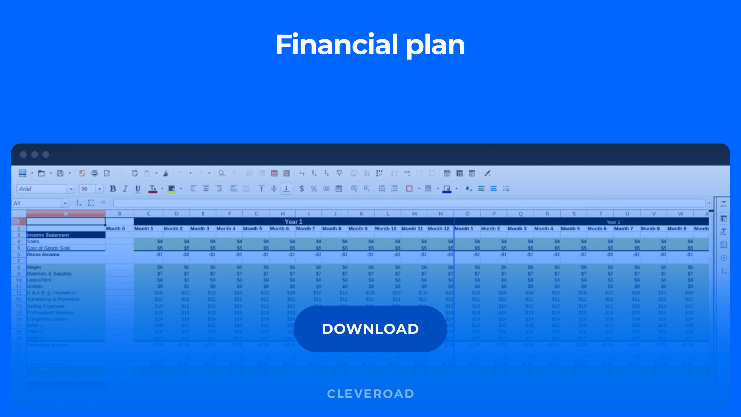 startup software company business plan financial plan section