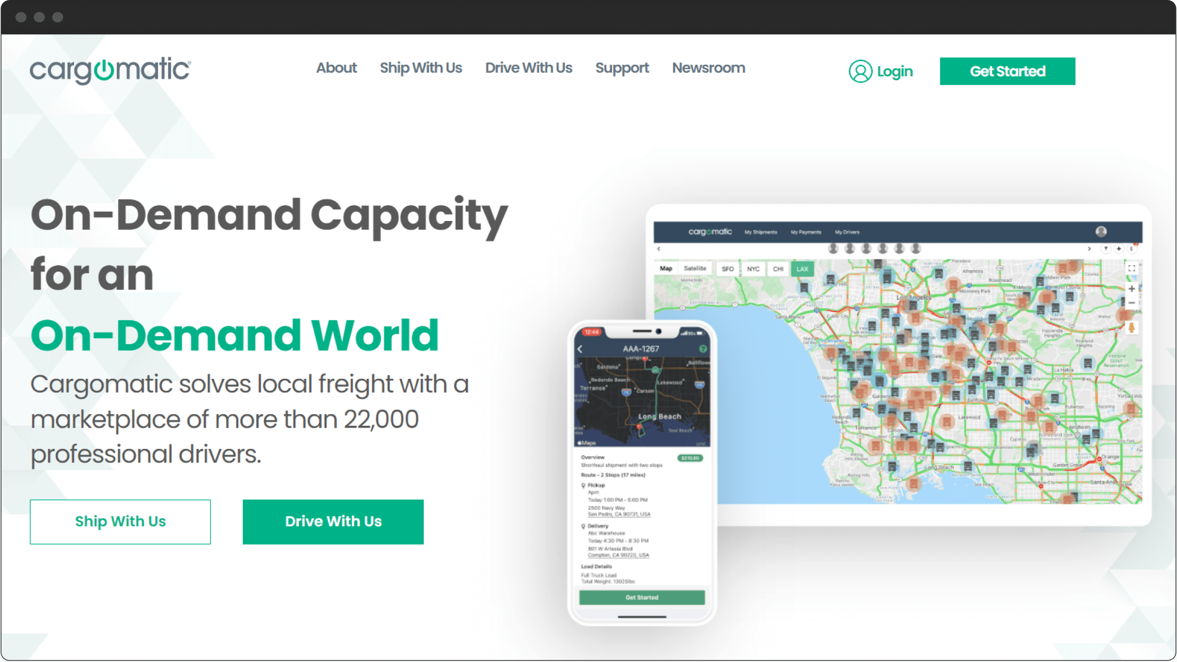 Best apps like Uber for trucking: Cargomatic