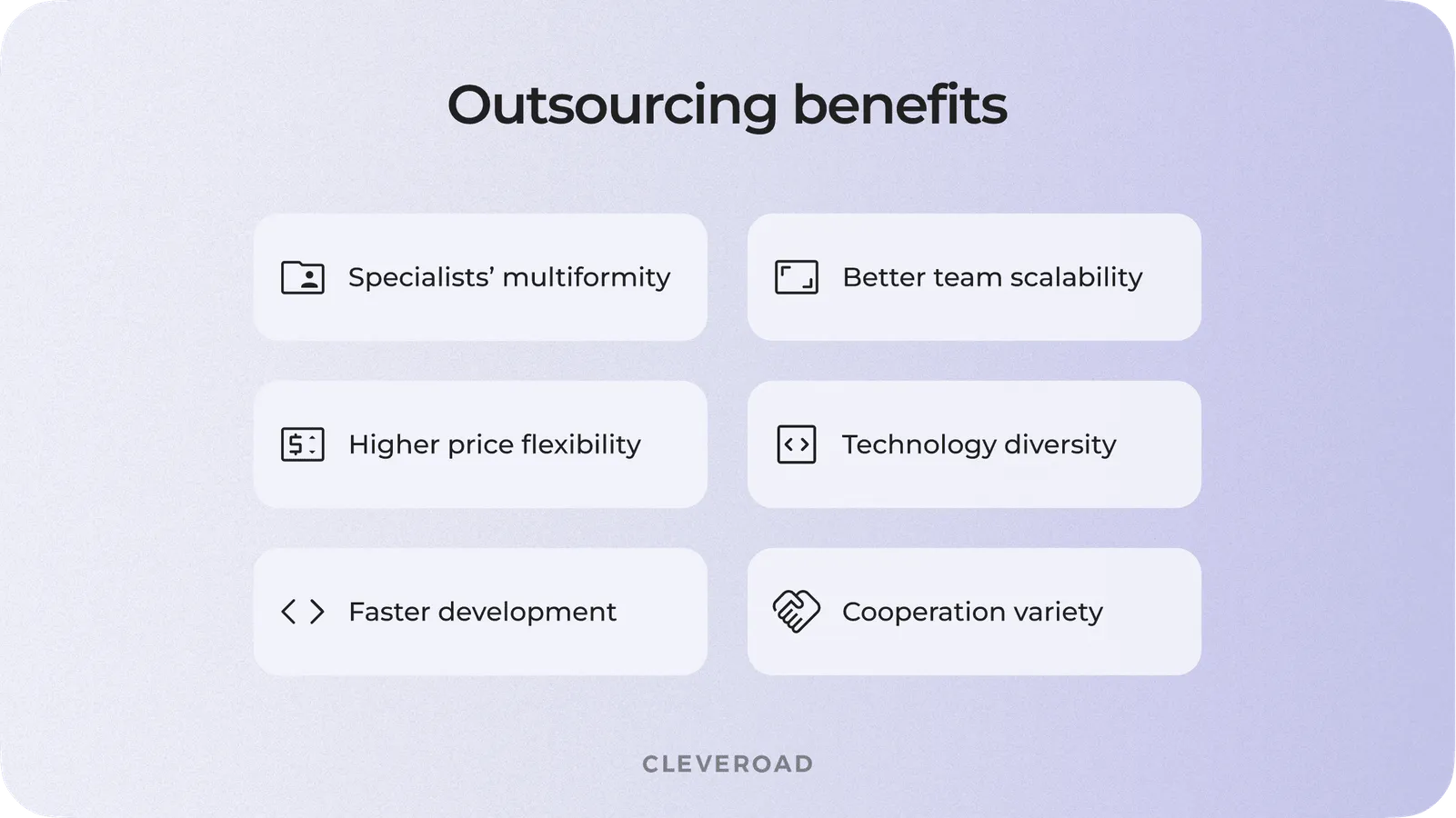 Outsourcing benefits