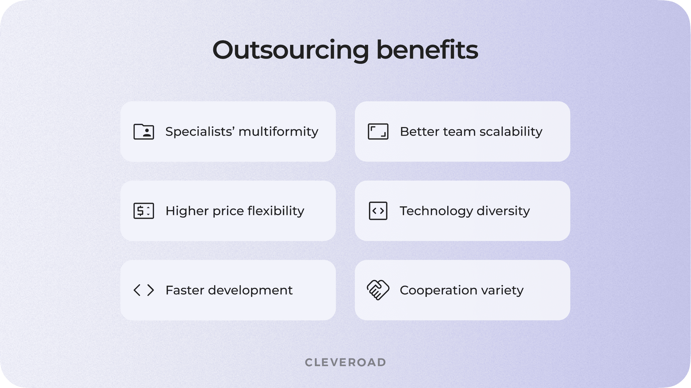 Outsourcing benefits