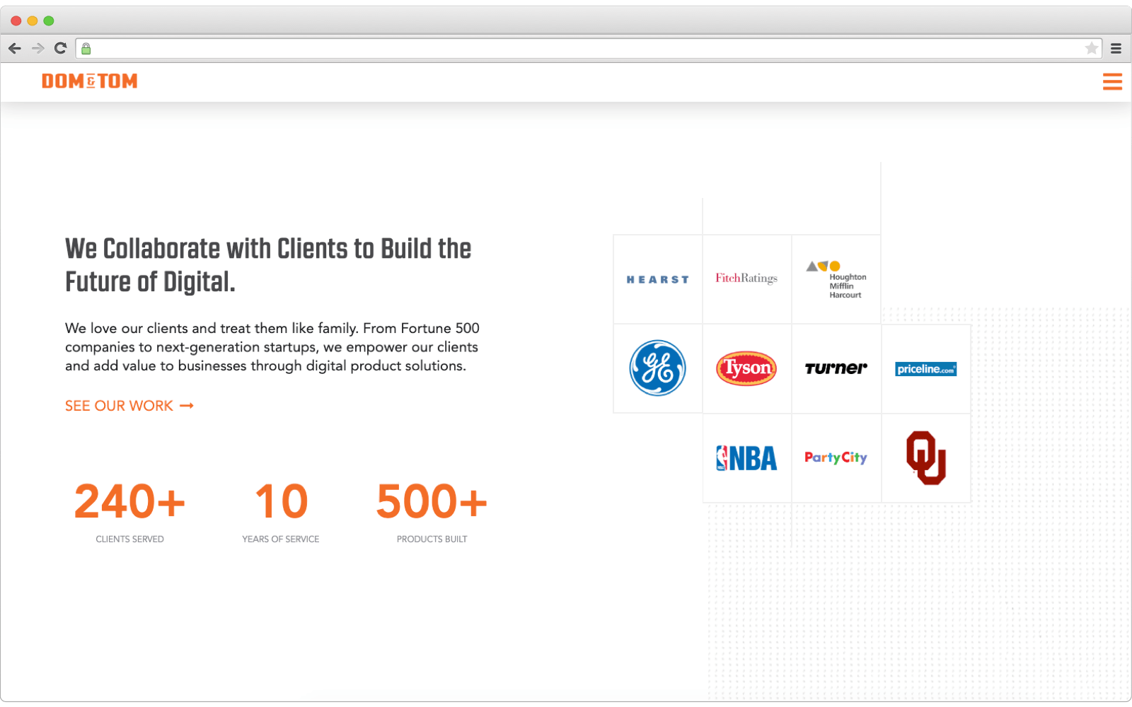 Ecommerce development companies: Dom&Tom