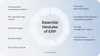 Essential ERP modules
