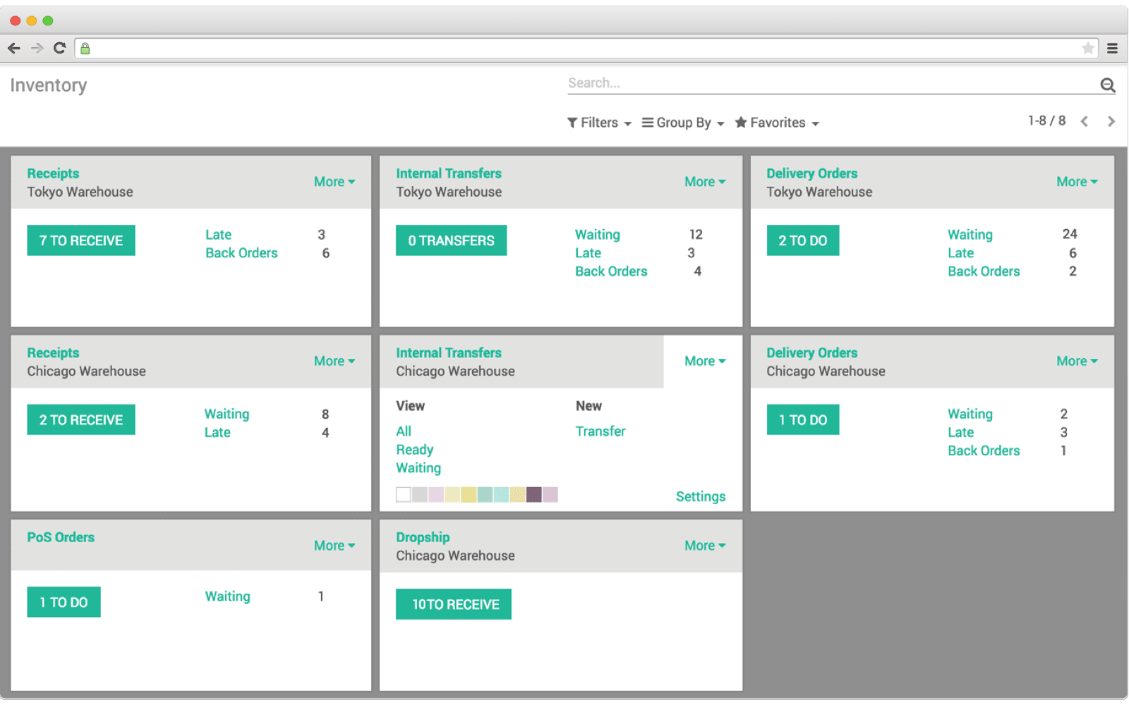 How arrival planning interface looks like