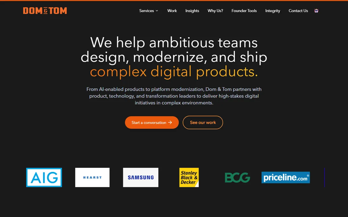 Dom Tom mobile app development company in the USA