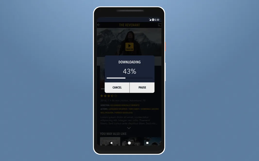 Downloading feature Blockbuster app