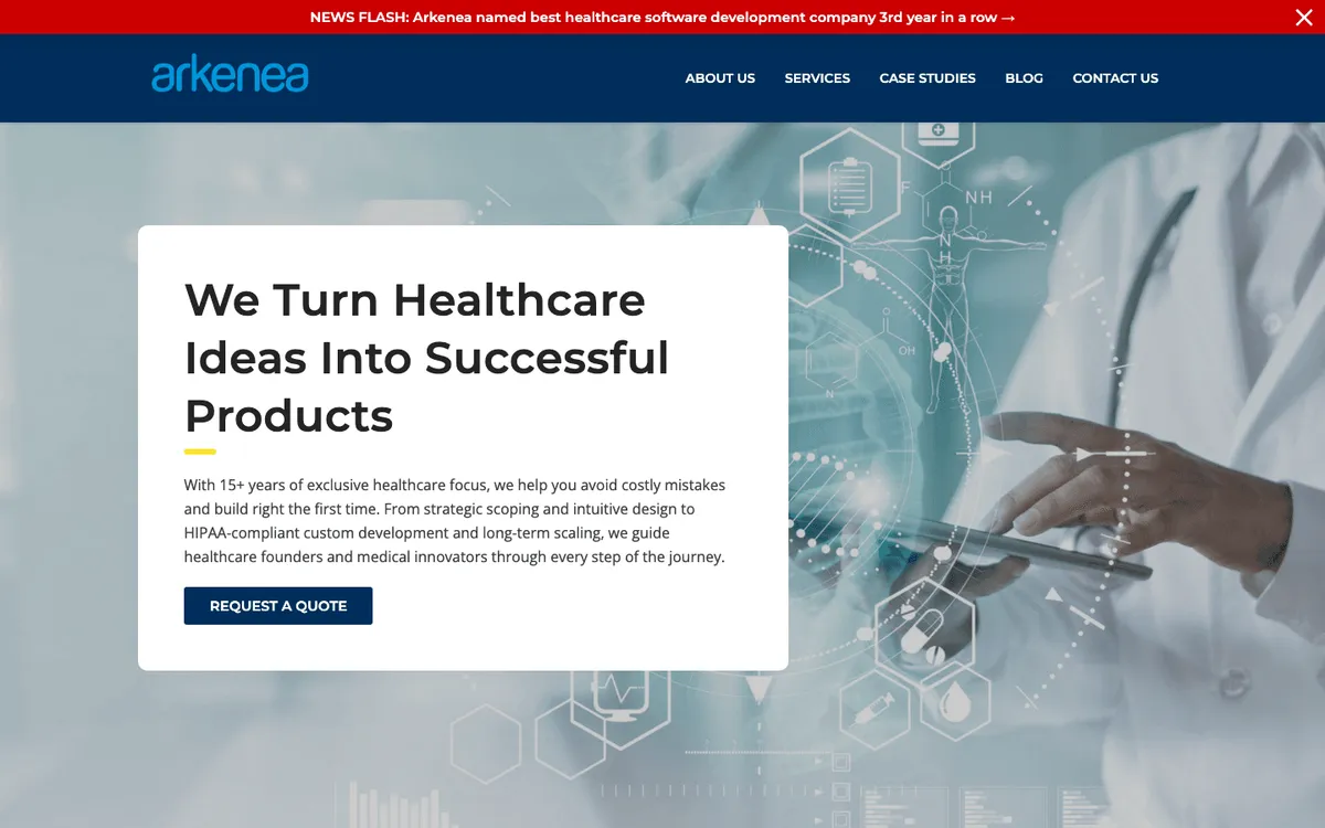 Arkenea telemedicine software development company