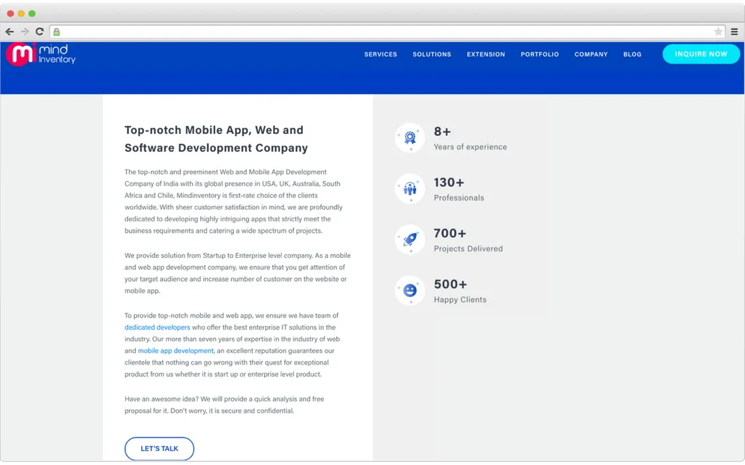 E-commerce development companies - Mindinventory