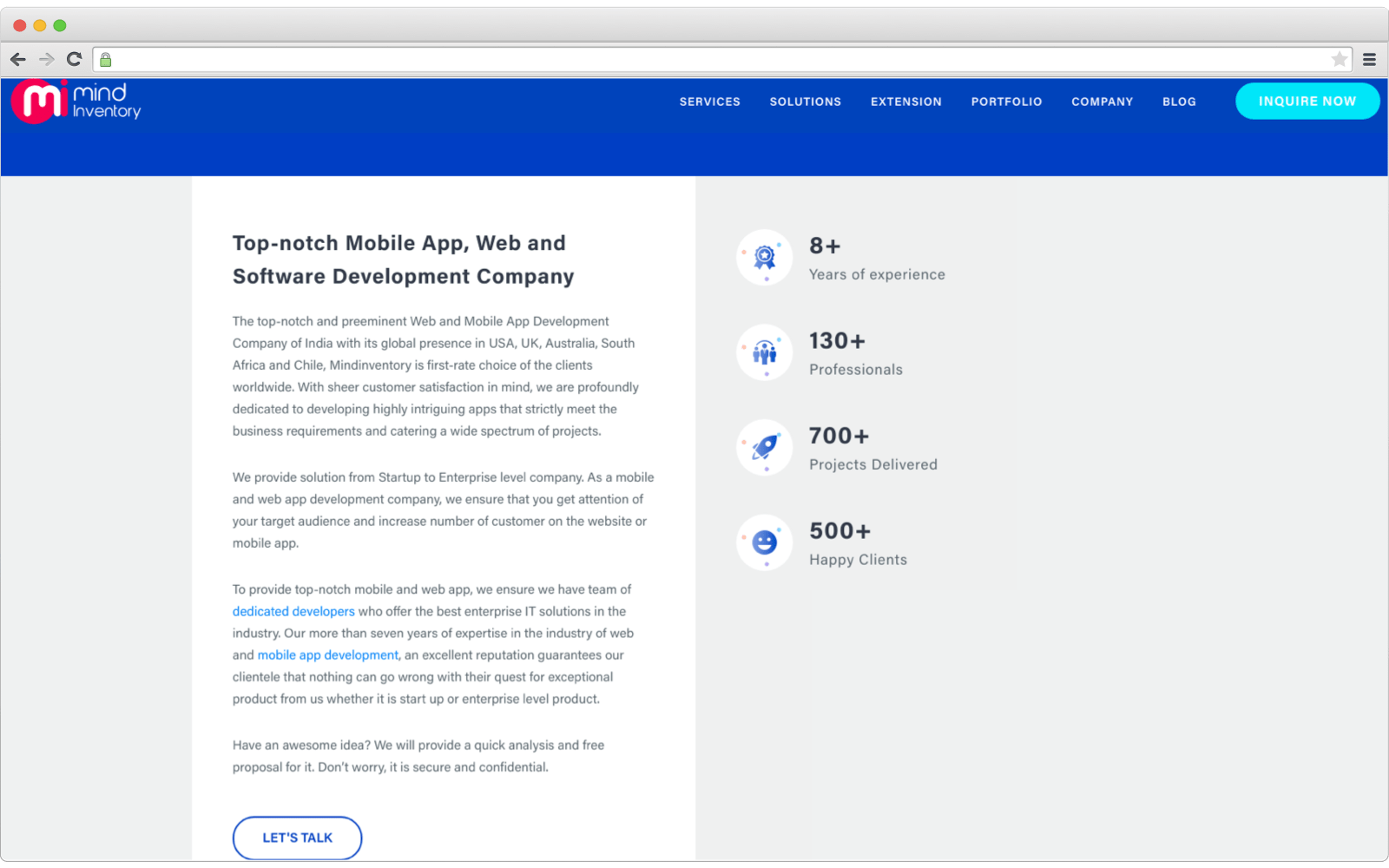E-commerce development companies - Mindinventory