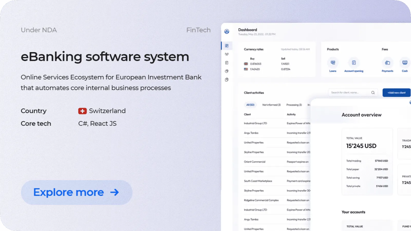 eBanking Software System by Cleveroad