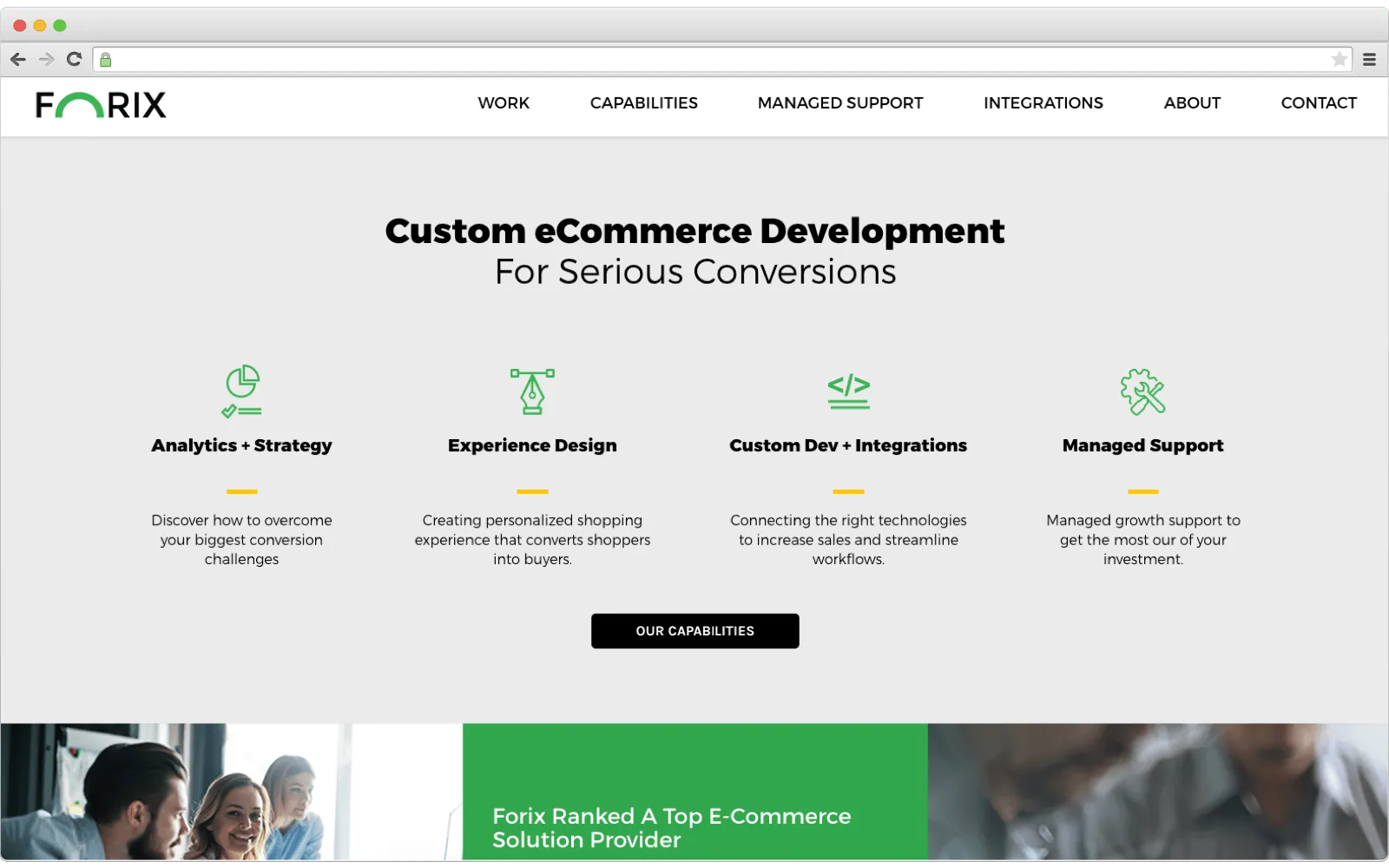 Ecommerce development company: Forix