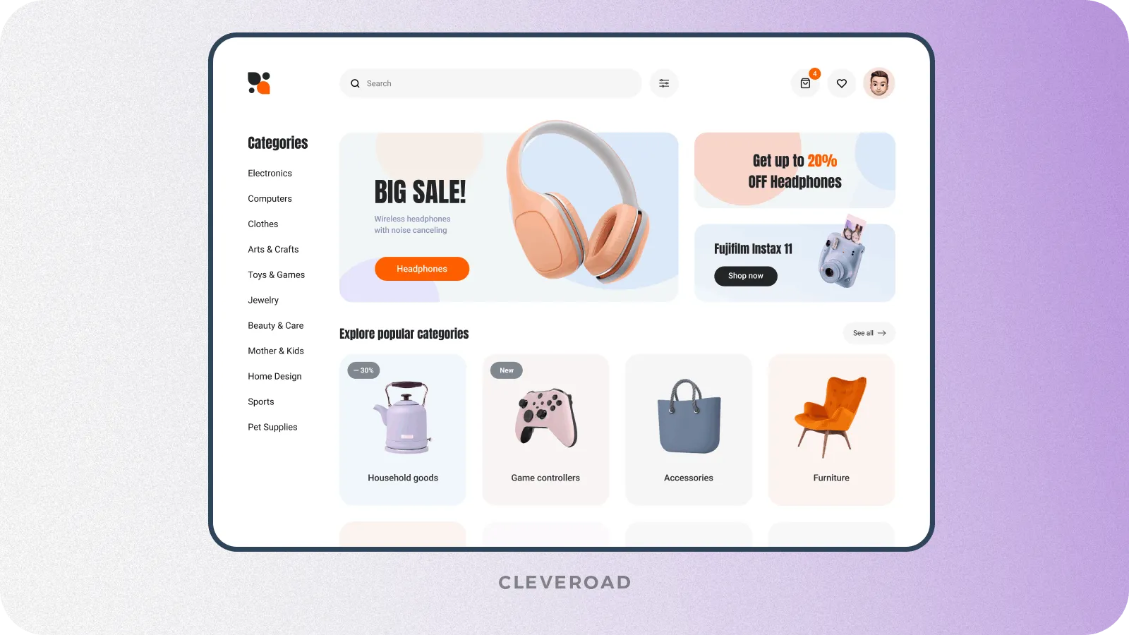 ecommerce web cleveroad