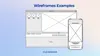 Wireframes examples