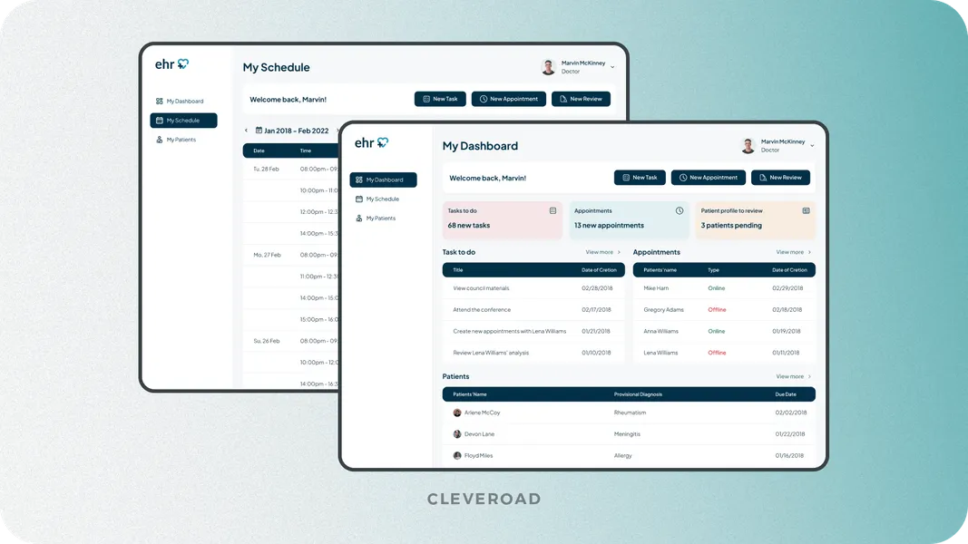 EHR created by Cleveroad