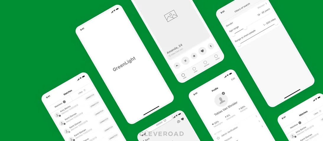 Example of wireframes