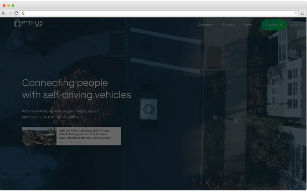 AI in logistics. Optimus Ride