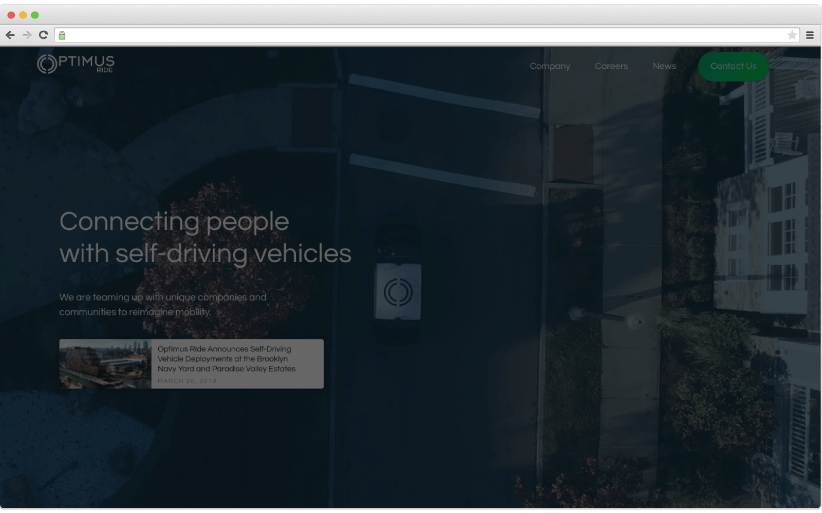 AI in logistics. Optimus Ride