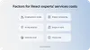 Cost-determining factors for React developers' services