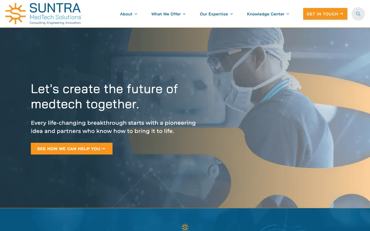 Suntra MedTech Solutions device engineering company
