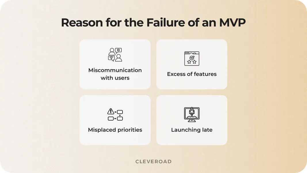 How not to make a MVP - reasons for failure