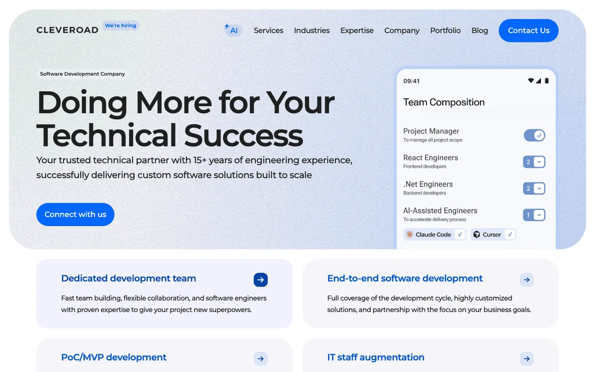 Cleveroad healthcare software development company