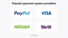 Payment system provider for online casino