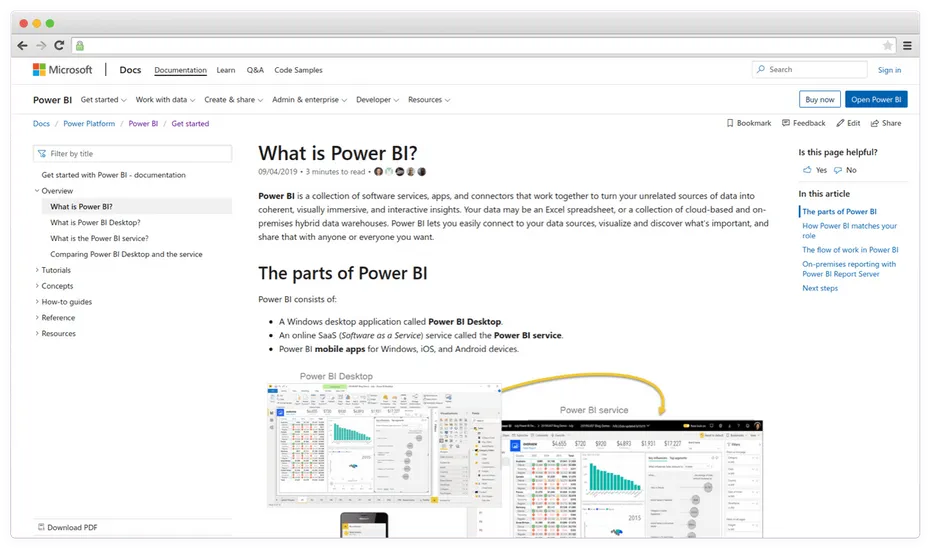 Tech documentation example